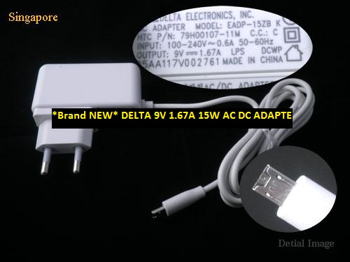 *Brand NEW* 9V 1.67A 15W AC DC ADAPTE DELTA 79H00107-11M 79H00107-11M POWER SUPPLY - Click Image to Close